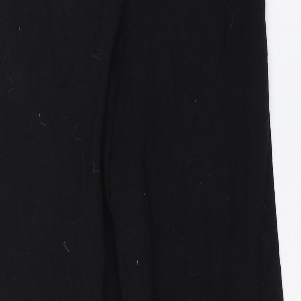 TU Womens Black   Cropped Leggings Size 12 L20 in
