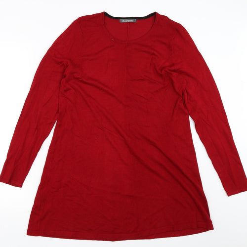 Bonmarché Womens Red   Pullover Jumper Size S