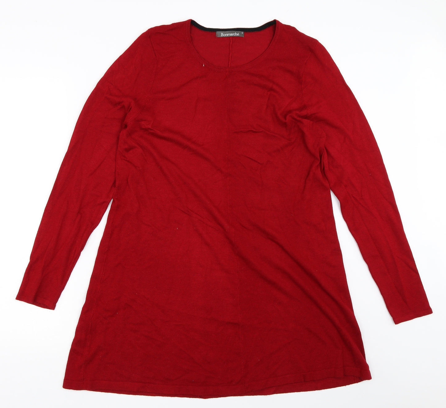 Bonmarché Womens Red   Pullover Jumper Size S