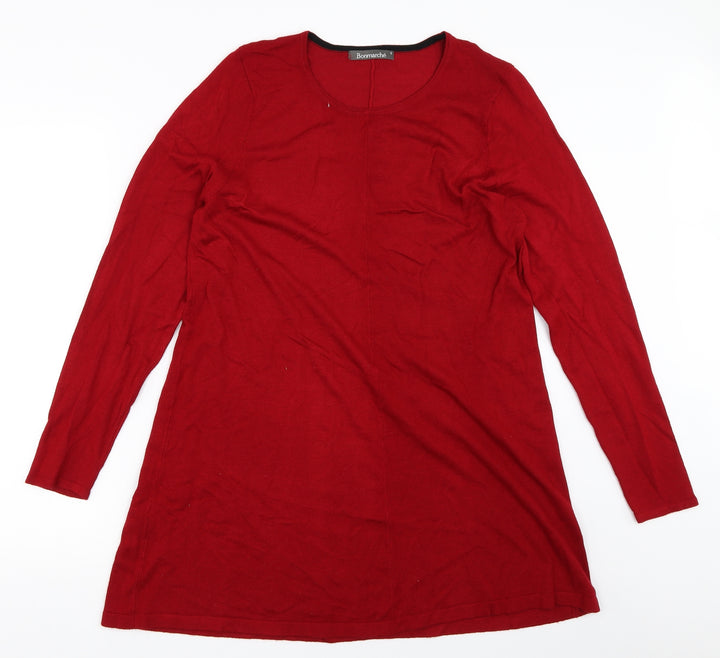 Bonmarché Womens Red   Pullover Jumper Size S