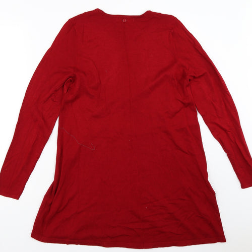 Bonmarché Womens Red   Pullover Jumper Size S