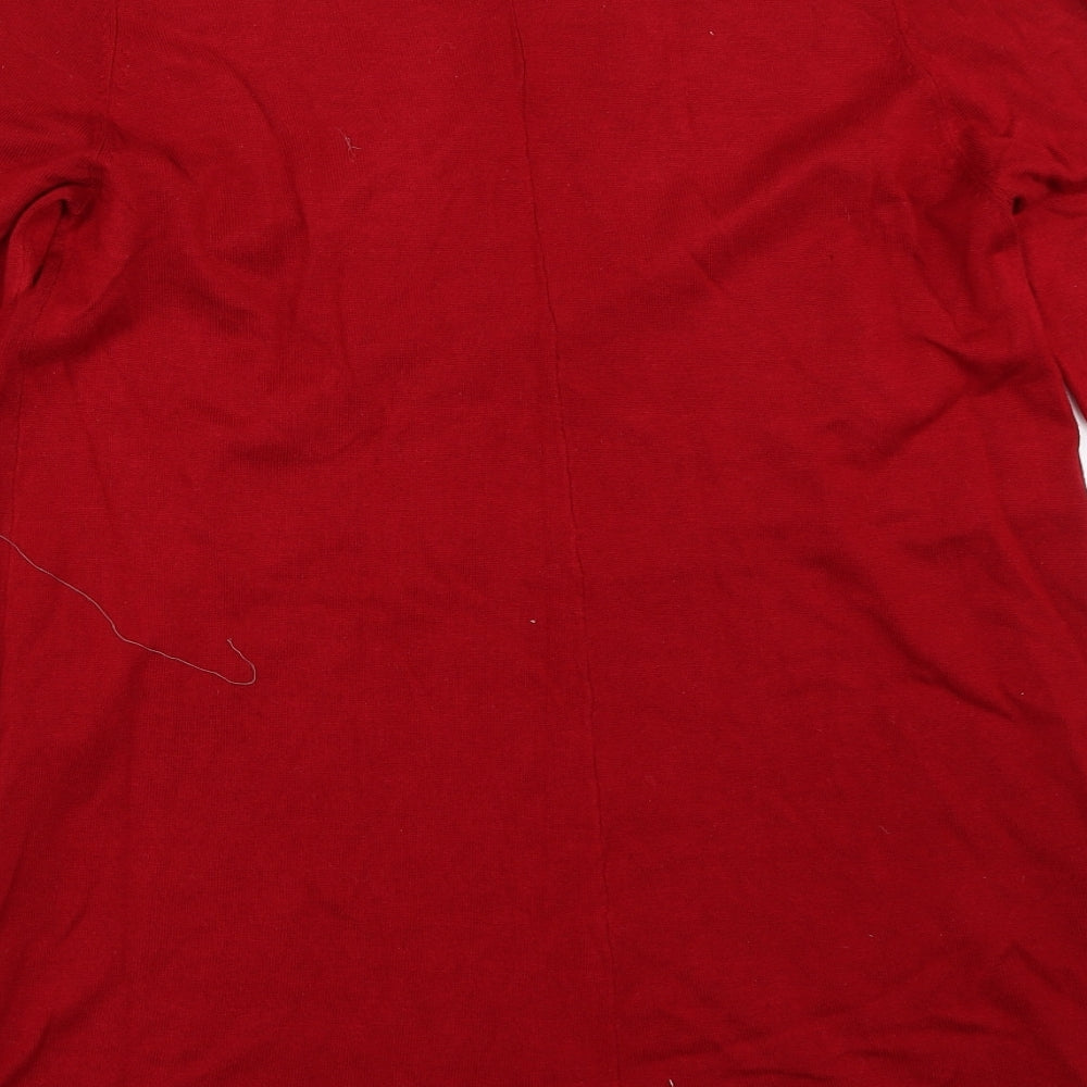 Bonmarché Womens Red   Pullover Jumper Size S