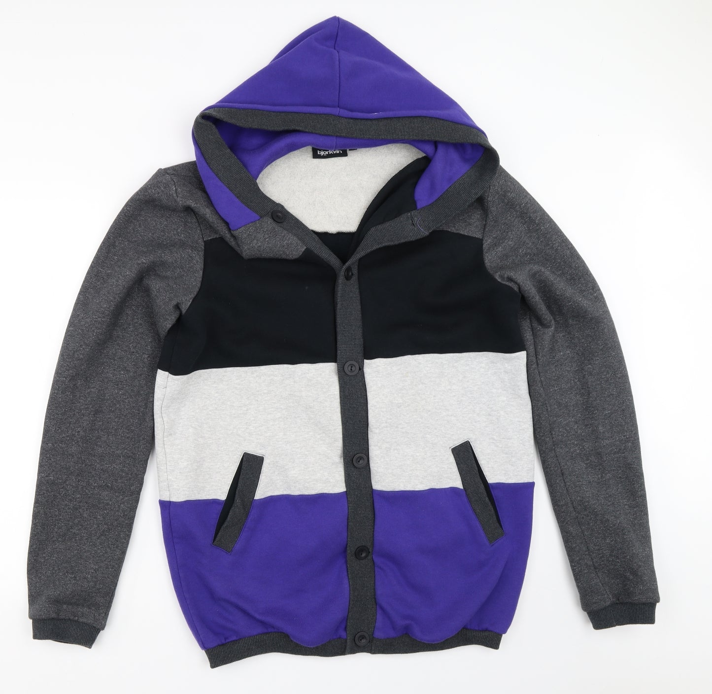 Björkvin Mens Grey   Cardigan Hoodie Size L