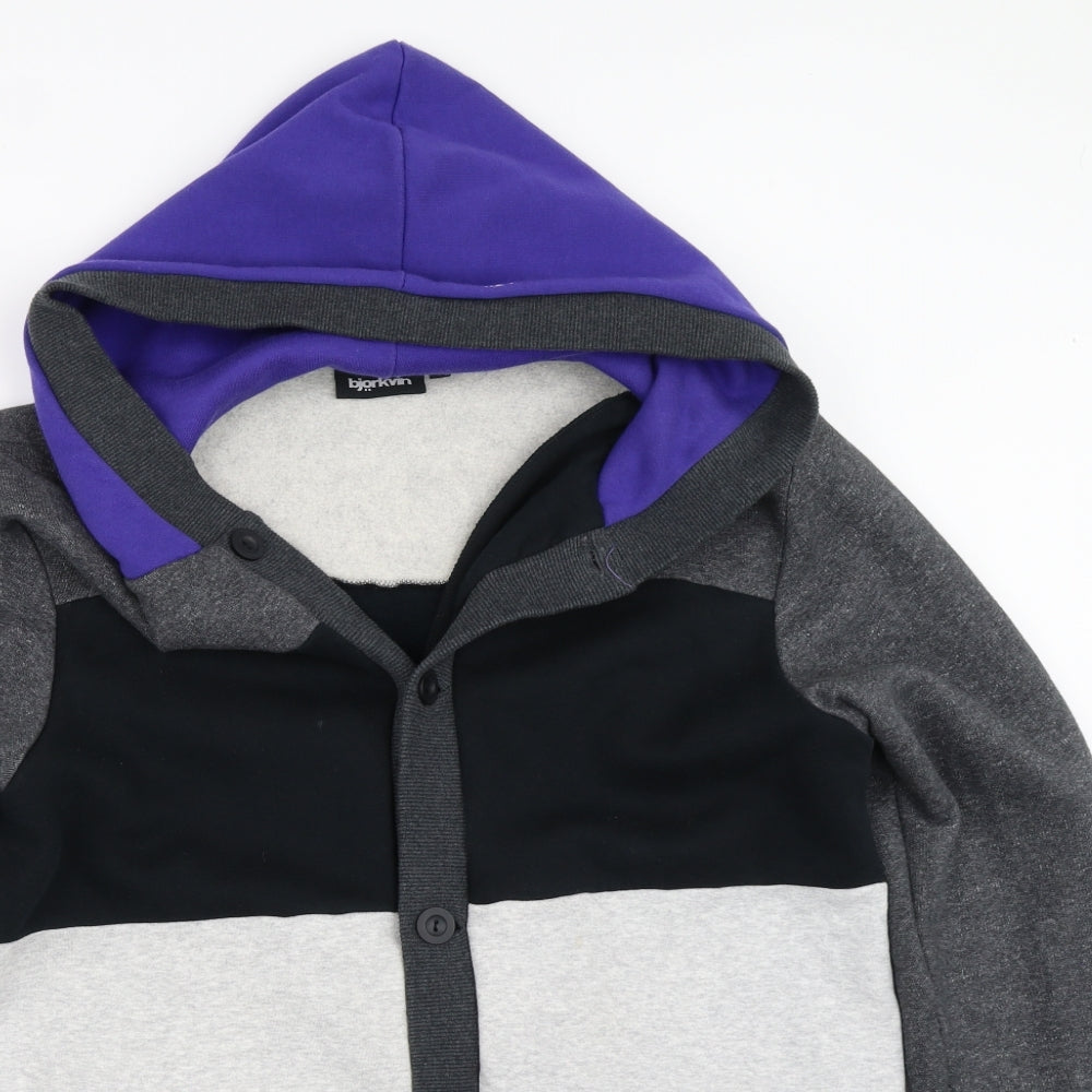 Björkvin Mens Grey   Cardigan Hoodie Size L