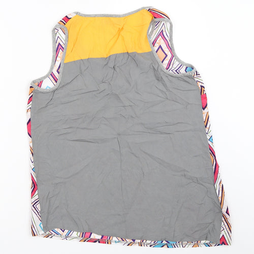 NEXT Womens Ivory Geometric  Basic Blouse Size 12