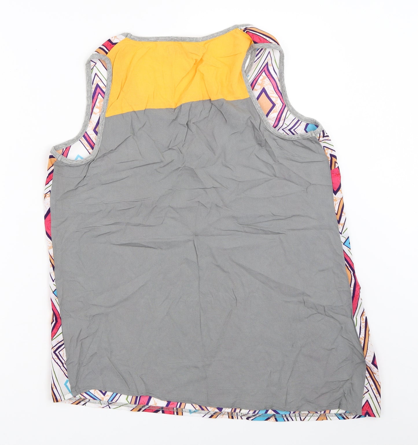 NEXT Womens Ivory Geometric  Basic Blouse Size 12
