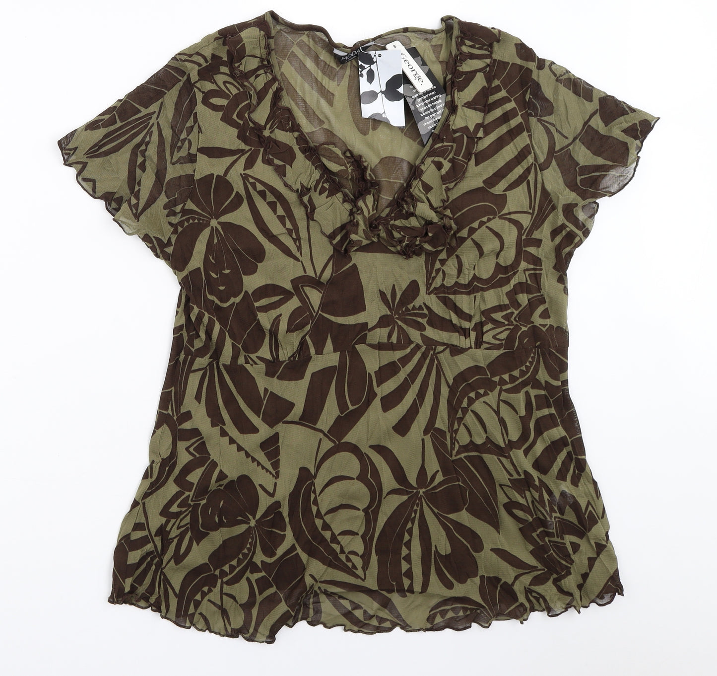 George Womens Green   Basic Blouse Size 18