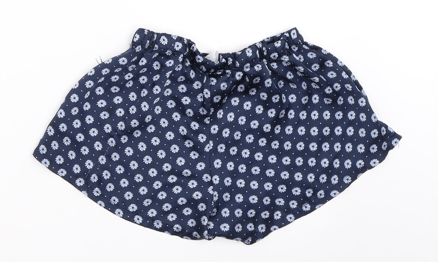 FOREVER 21 Womens Blue Floral  Top Sleep Shorts Size S