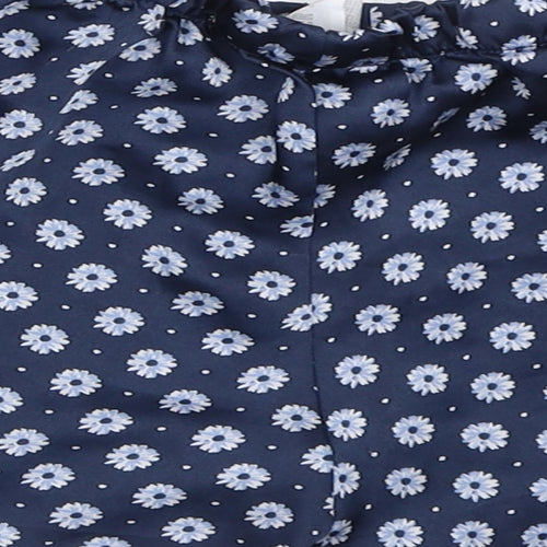 FOREVER 21 Womens Blue Floral  Top Sleep Shorts Size S