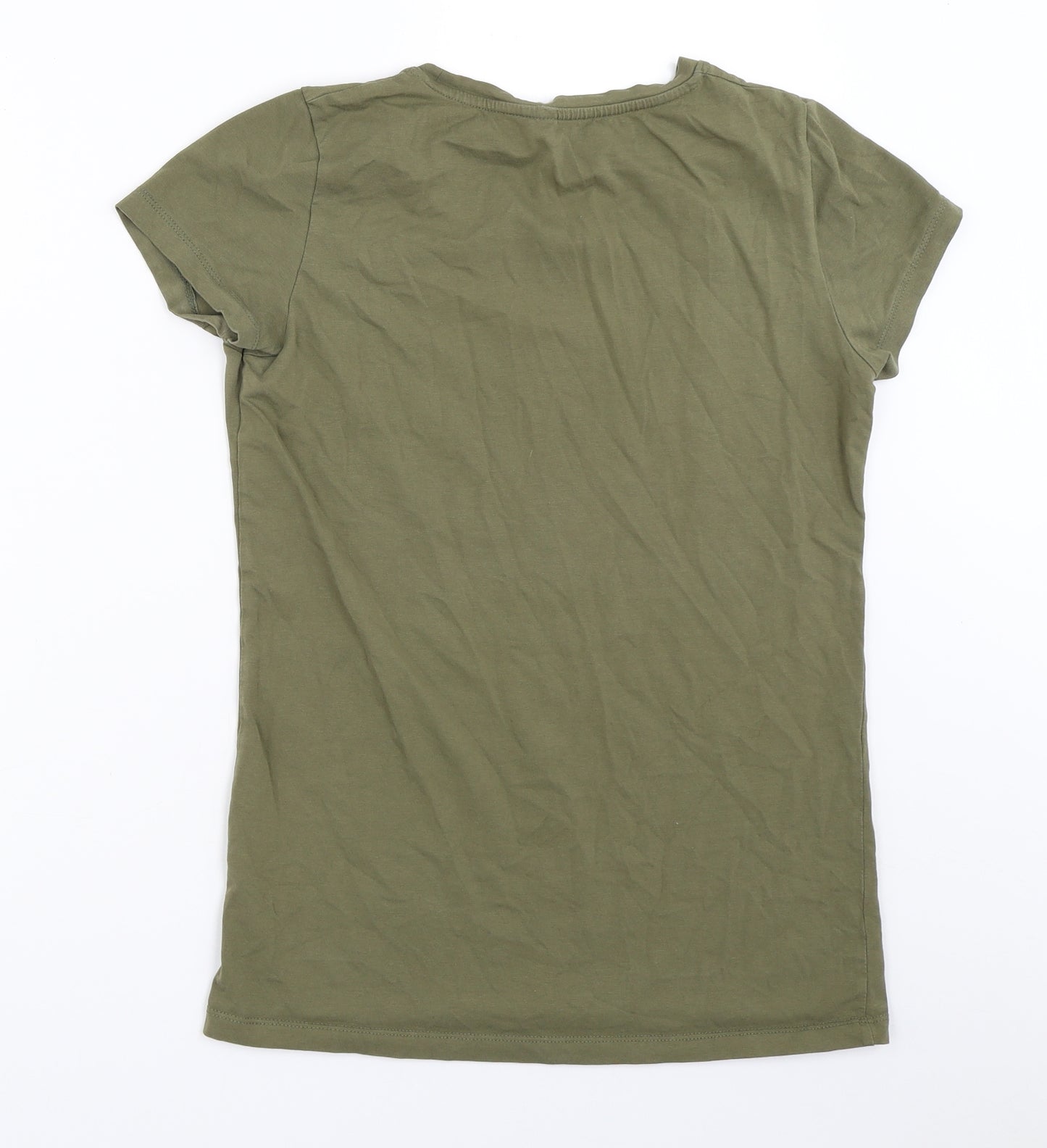 Preworn Womens Green   Basic T-Shirt Size M