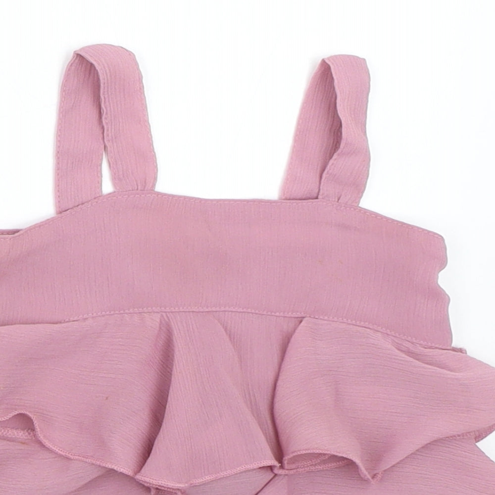 Baby Boutique Girls Pink   Basic Blouse Size 6-9 Months