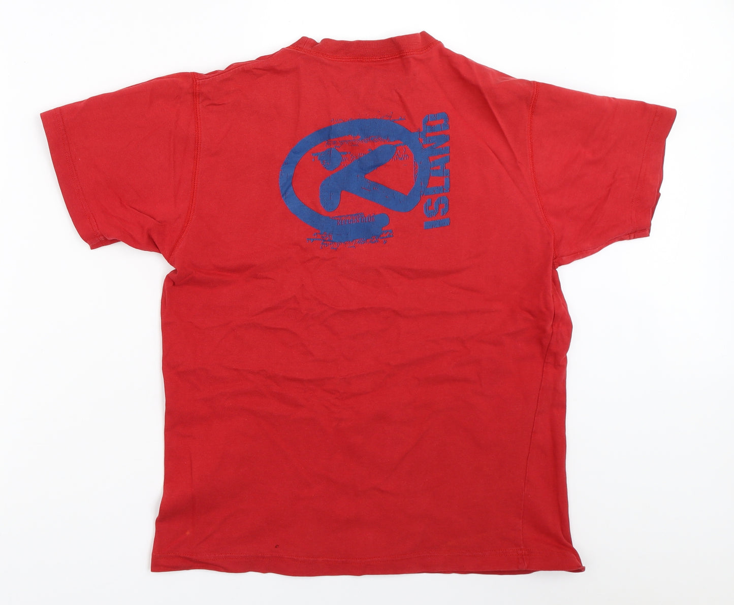 Keegan Island Mens Red    T-Shirt Size M