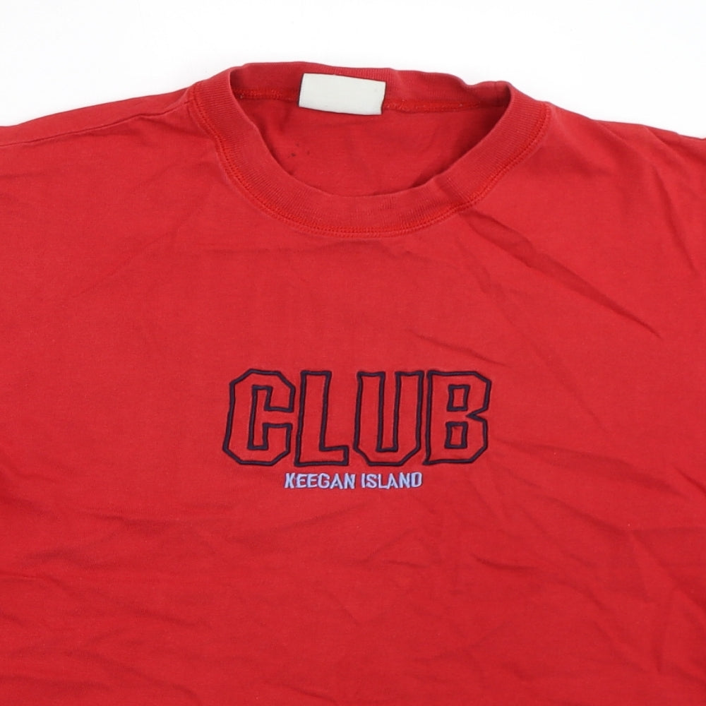 Keegan Island Mens Red    T-Shirt Size M