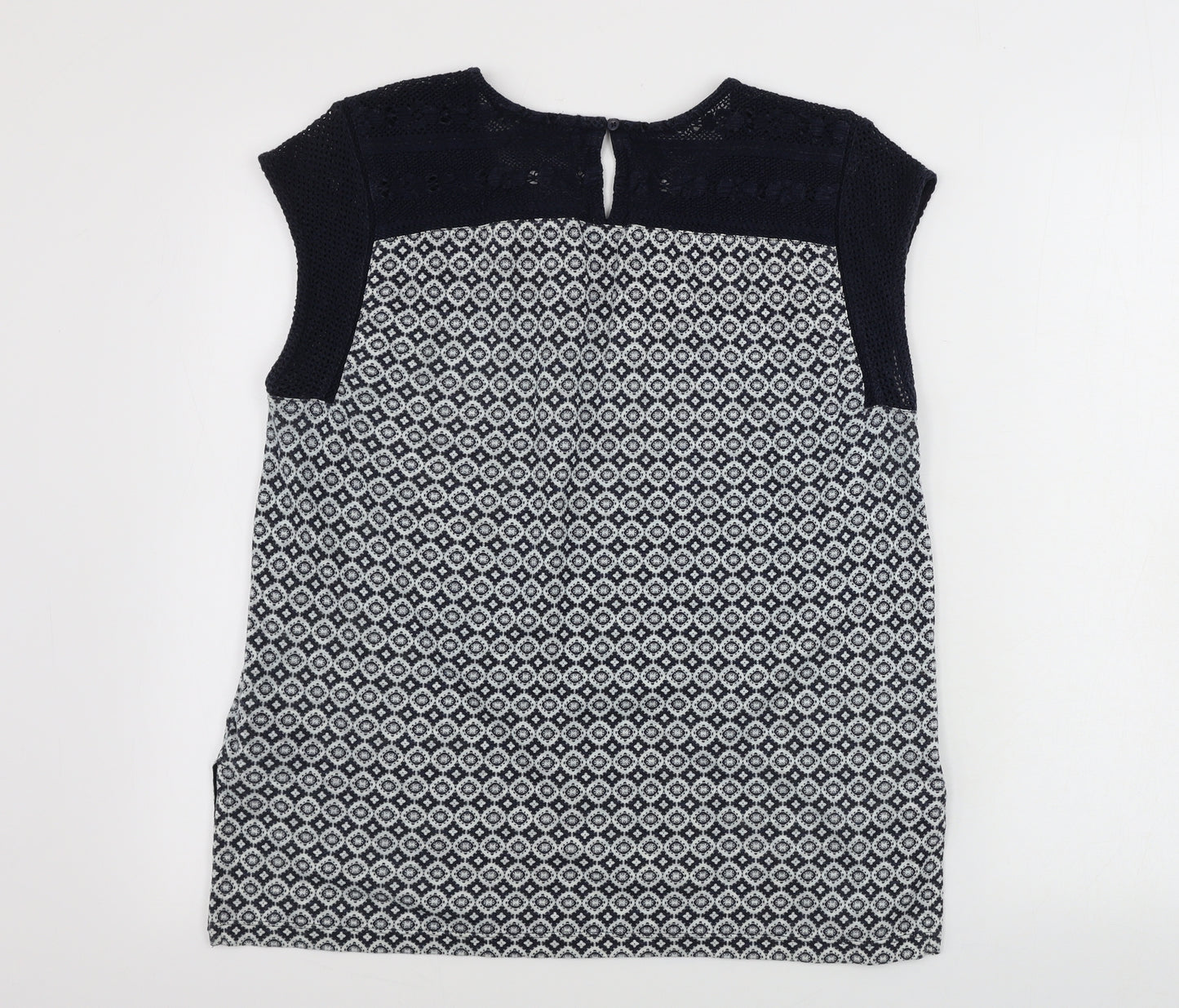 Marks and Spencer  Womens Grey Geometric  Basic Tank Size 10