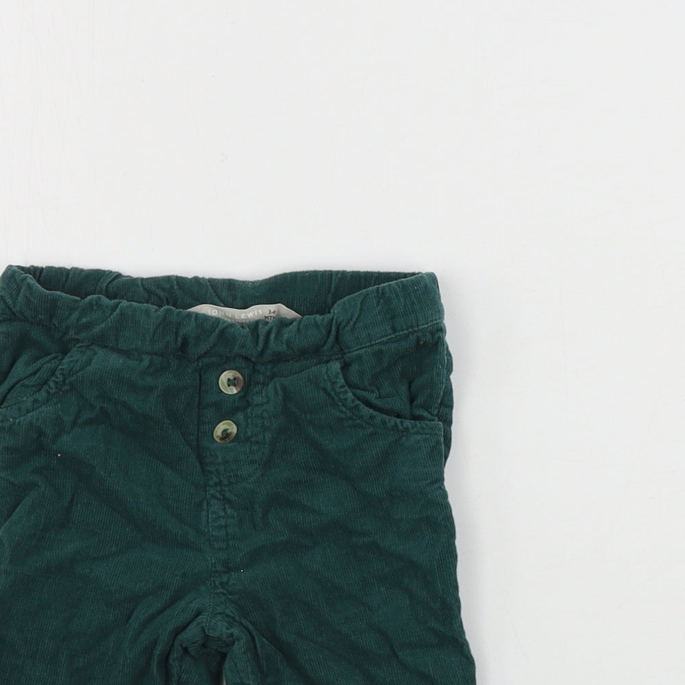 John Lewis  Boys Green   Jogger Trousers Size 3-6 Months