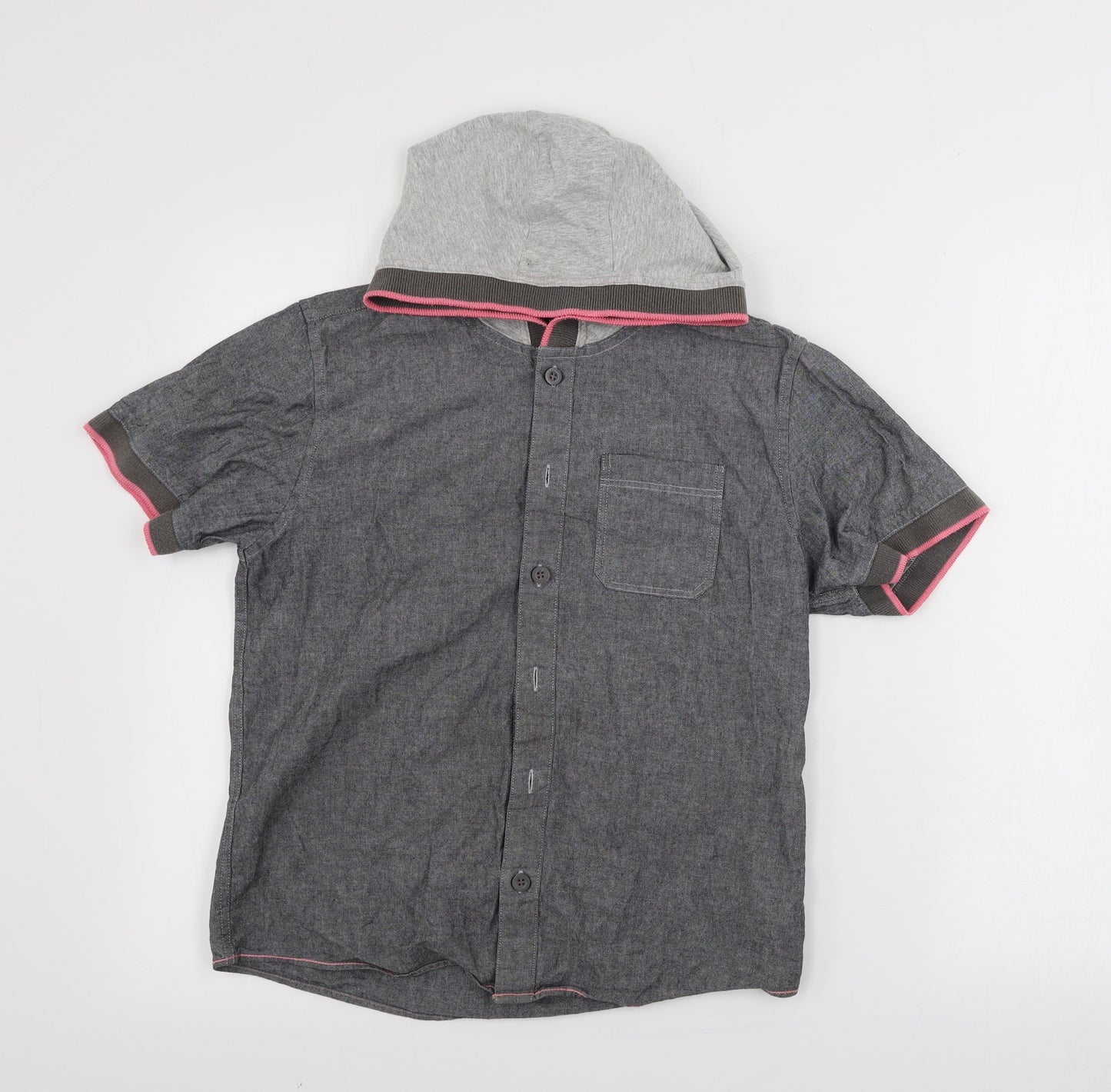 Marks and Spencer  Girls Grey   Basic Button-Up Size 11 Years