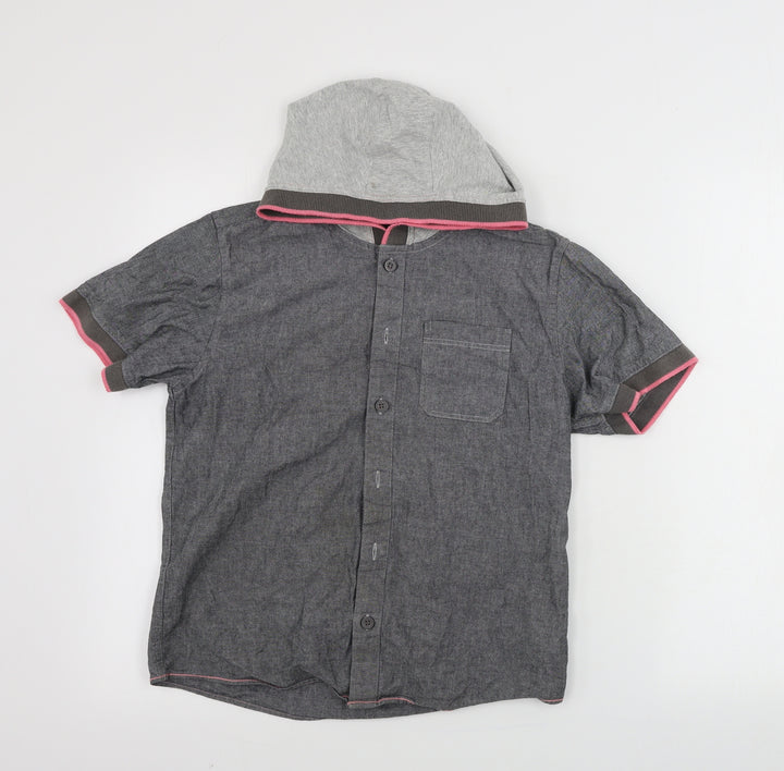 Marks and Spencer  Girls Grey   Basic Button-Up Size 11 Years