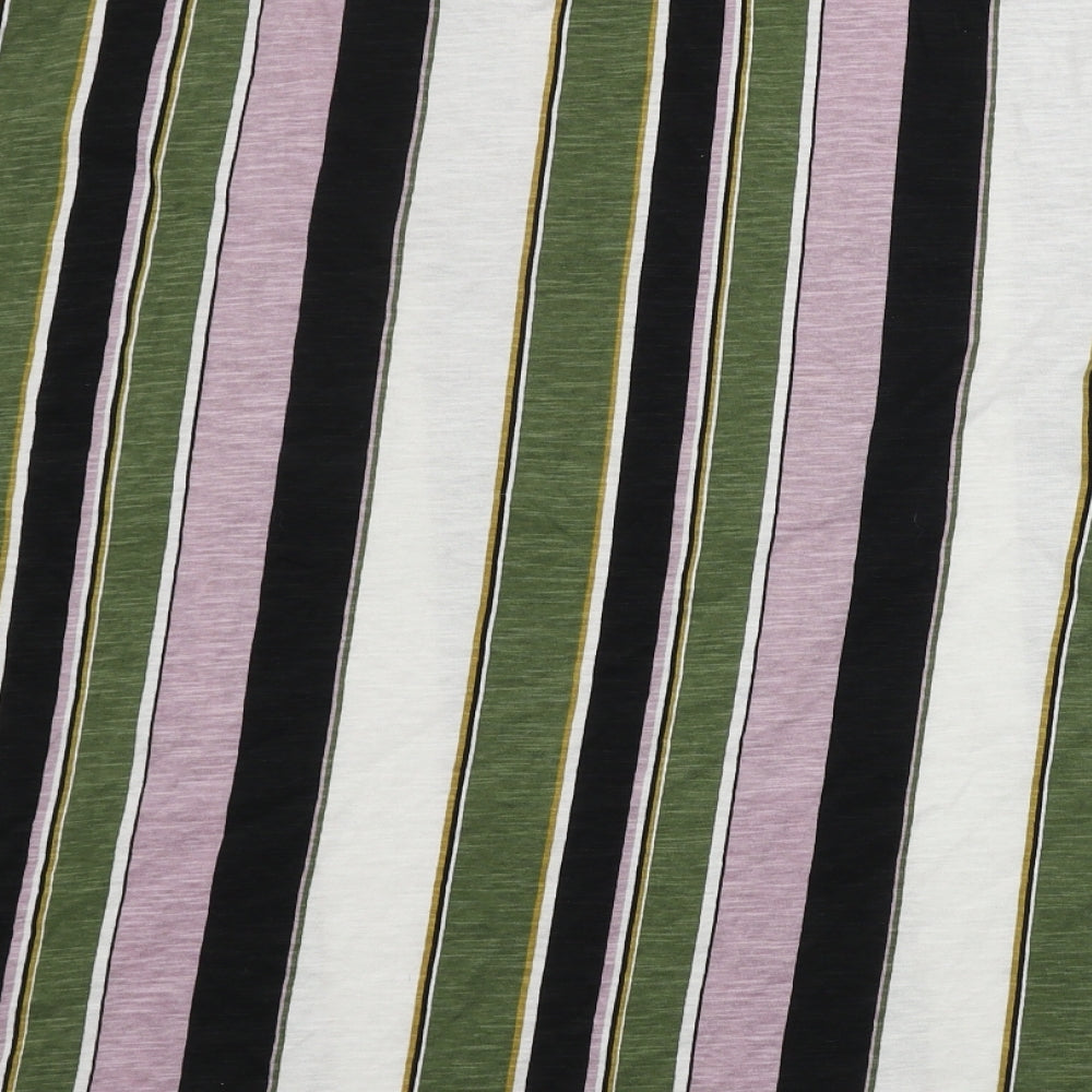 New Look  Mens Black Striped   T-Shirt Size S