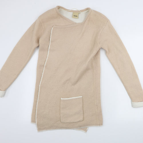 ICHI Womens Beige   Cardigan Jumper Size S