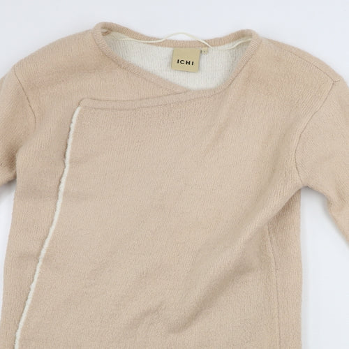 ICHI Womens Beige   Cardigan Jumper Size S