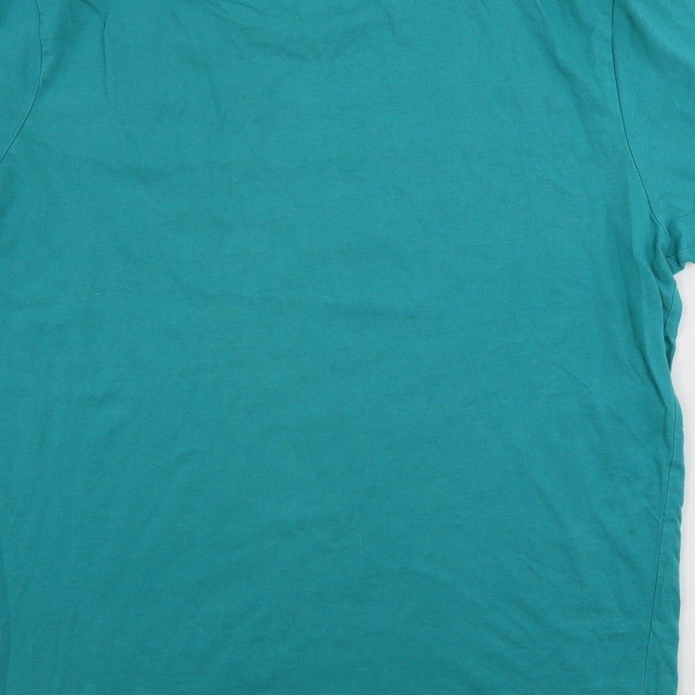 JACK & JONES  Mens Green    T-Shirt Size L