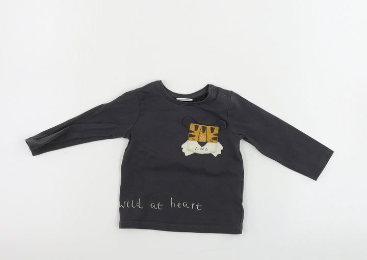 NEXT  Boys Grey   Basic T-Shirt Size 6-9 Months