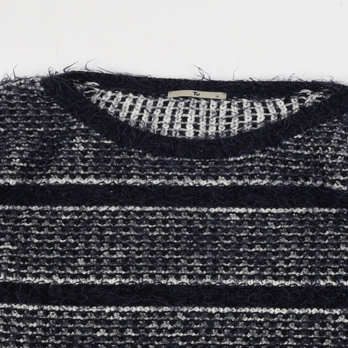 TU Womens Blue Striped  Pullover Jumper Size 16