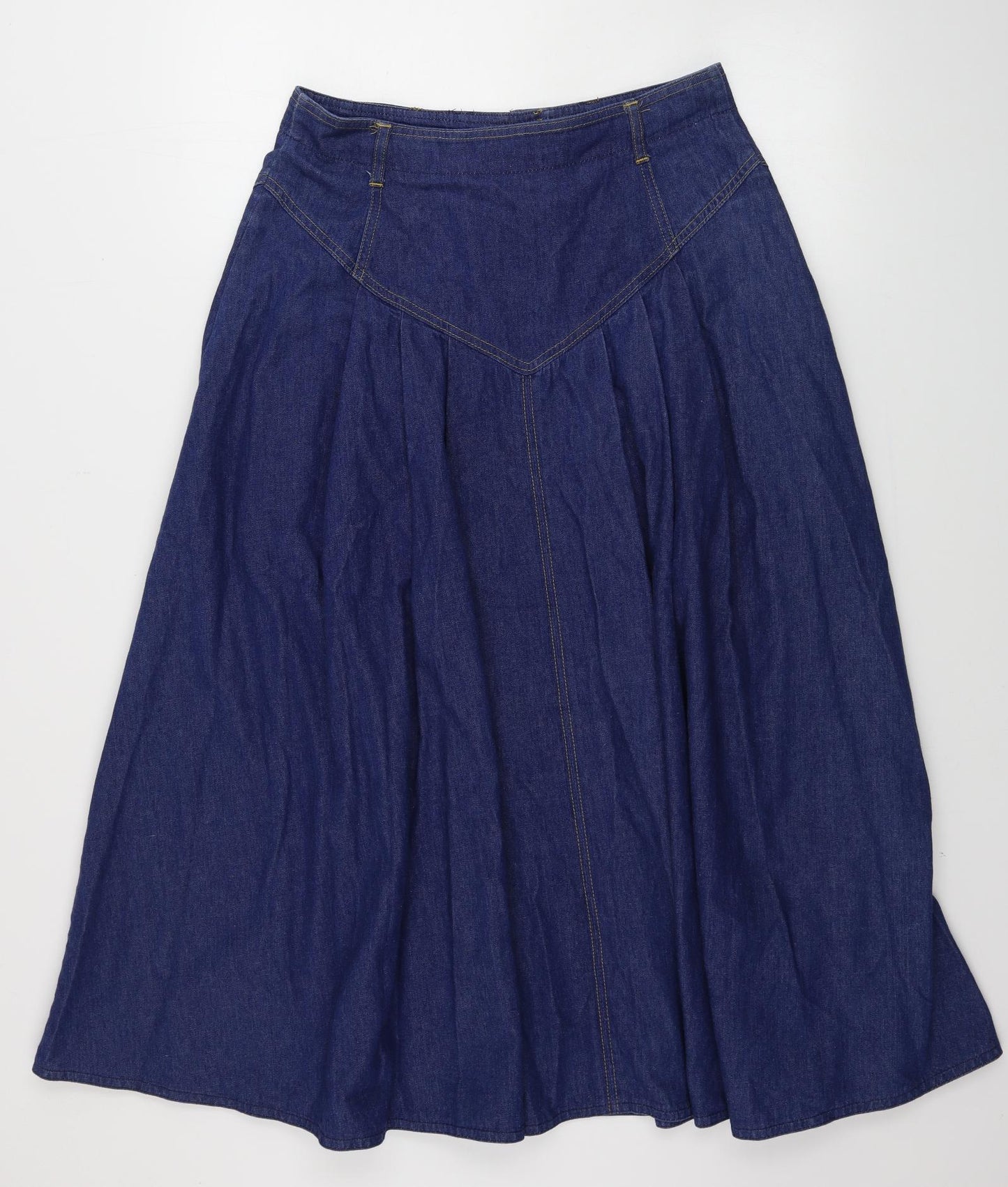Preworn  Womens Blue   A-Line Skirt Size 30 in