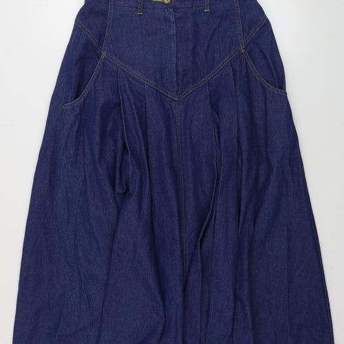 Preworn  Womens Blue   A-Line Skirt Size 30 in