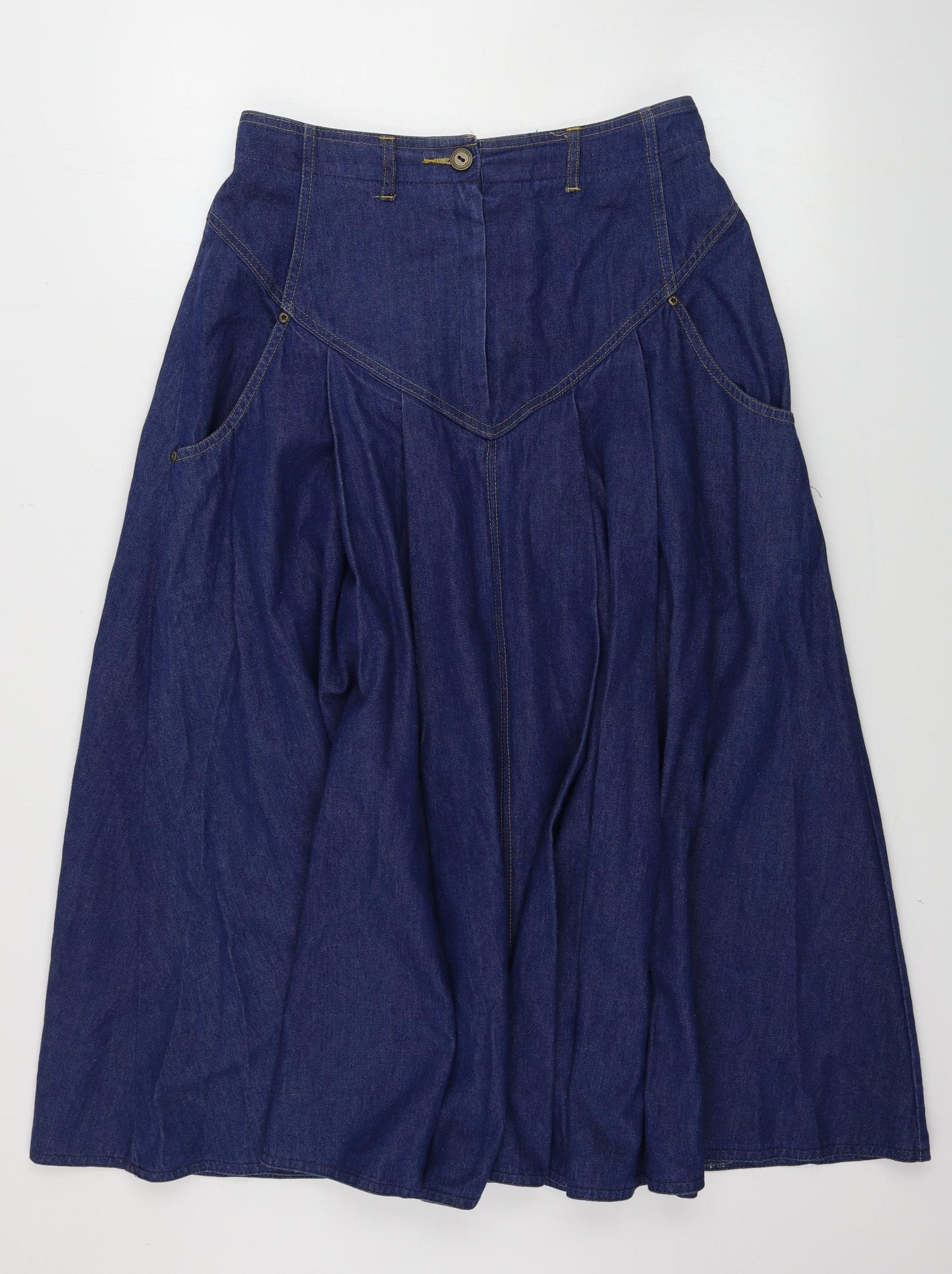 Preworn  Womens Blue   A-Line Skirt Size 30 in