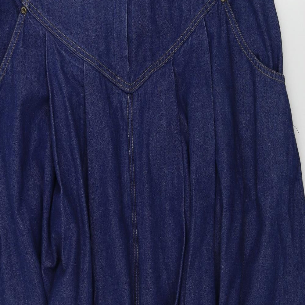 Preworn  Womens Blue   A-Line Skirt Size 30 in