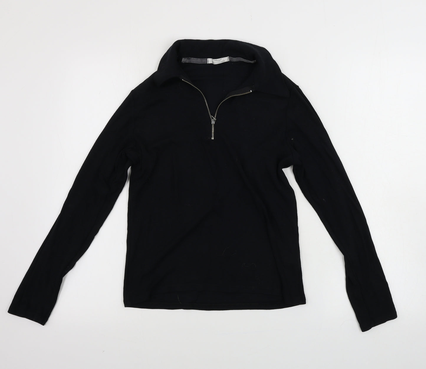 Marks and Spencer  Womens Black   Henley Jumper Size 14