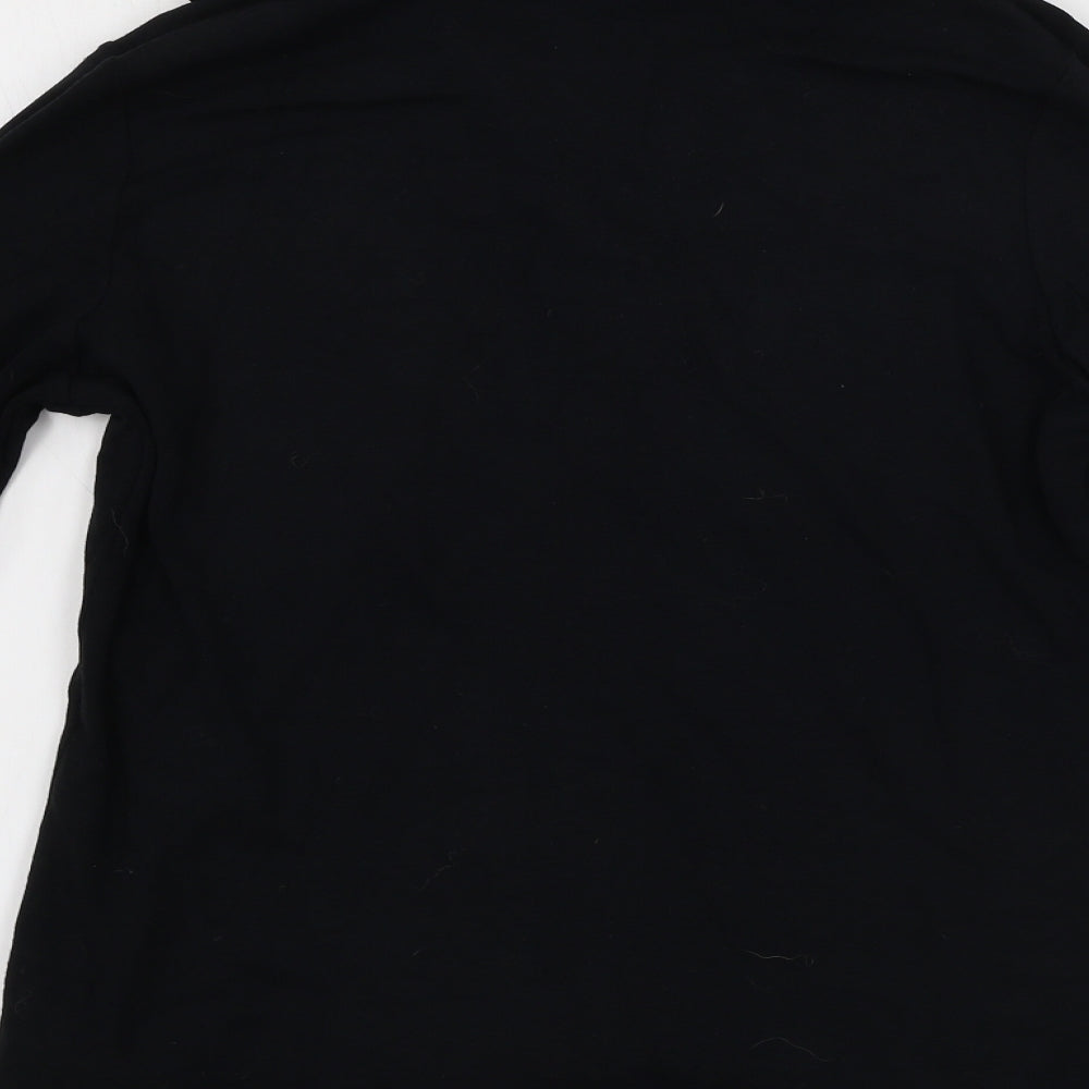 Marks and Spencer  Womens Black   Henley Jumper Size 14