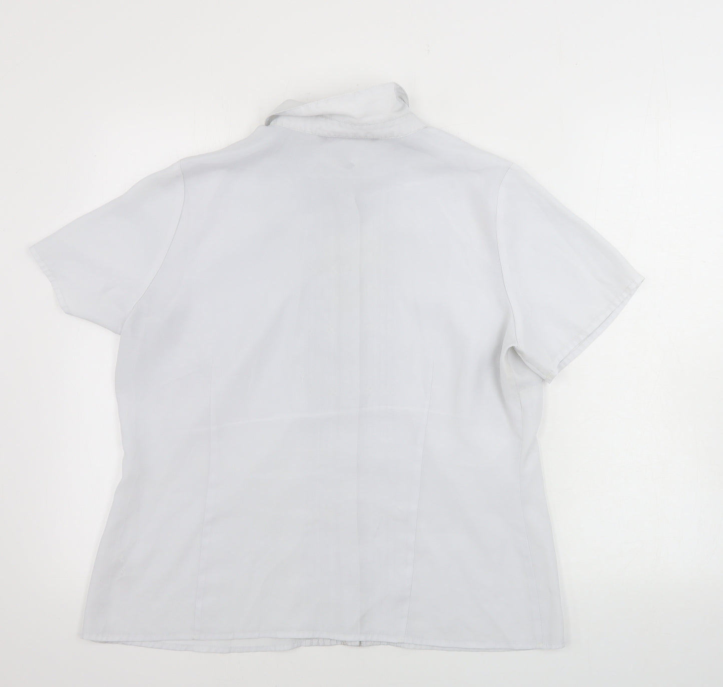 bm collection        Womens Grey   Basic Button-Up Size 16