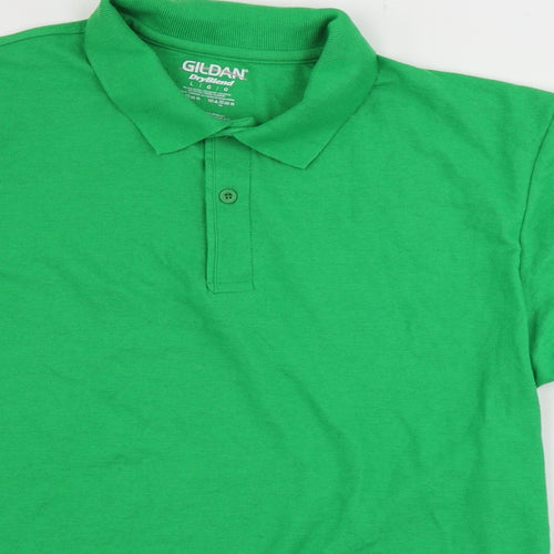 Gildan  Mens Green    Polo Size L