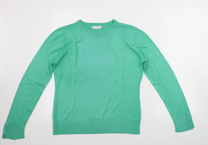BHS Womens Green Pullover Jumper Size 12