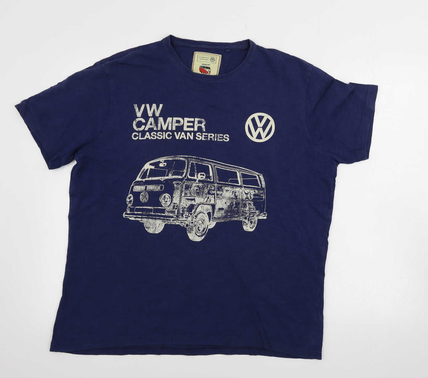 TU Mens Blue    T-Shirt Size L