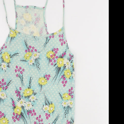 George  Girls Green Floral  Jumpsuit One-Piece Size 10 Years