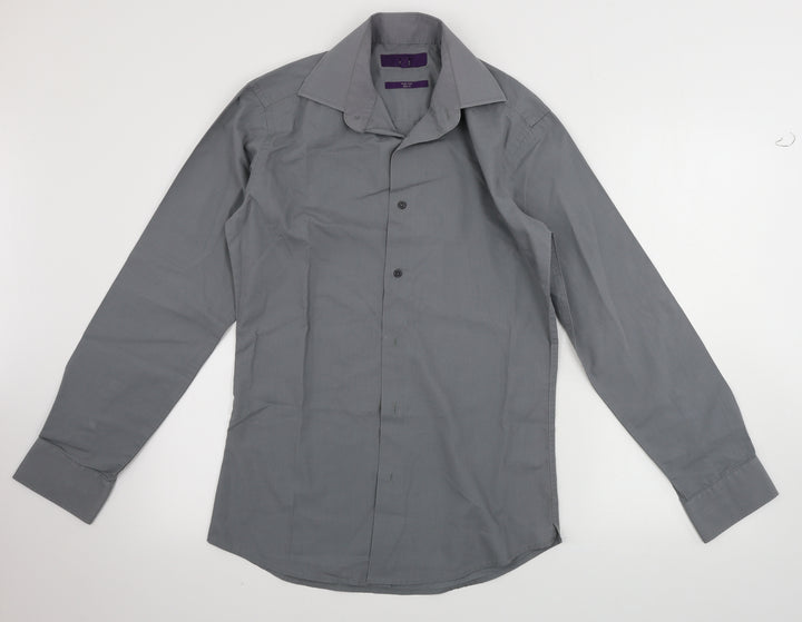 NEXT Mens Grey Dress Shirt Size 14