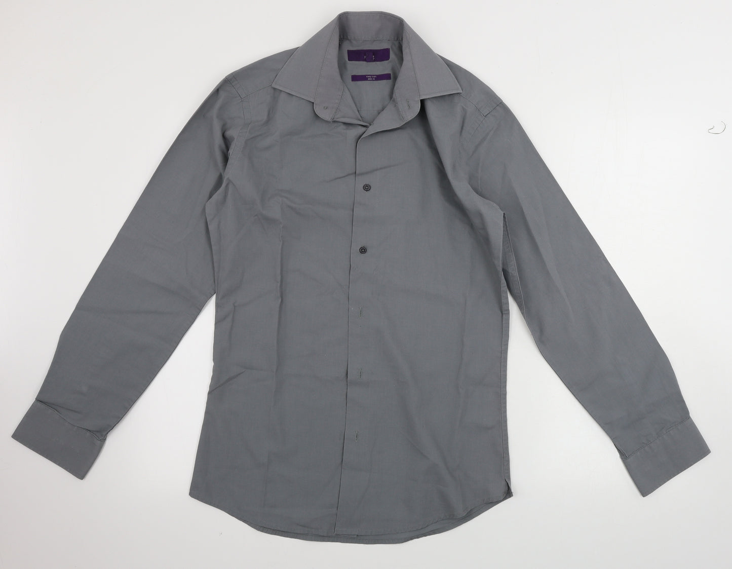NEXT  Mens Grey    Dress Shirt Size 14