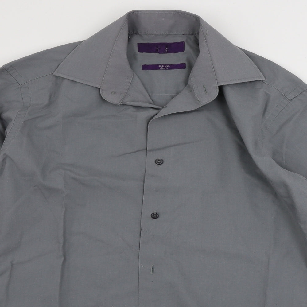 NEXT  Mens Grey    Dress Shirt Size 14