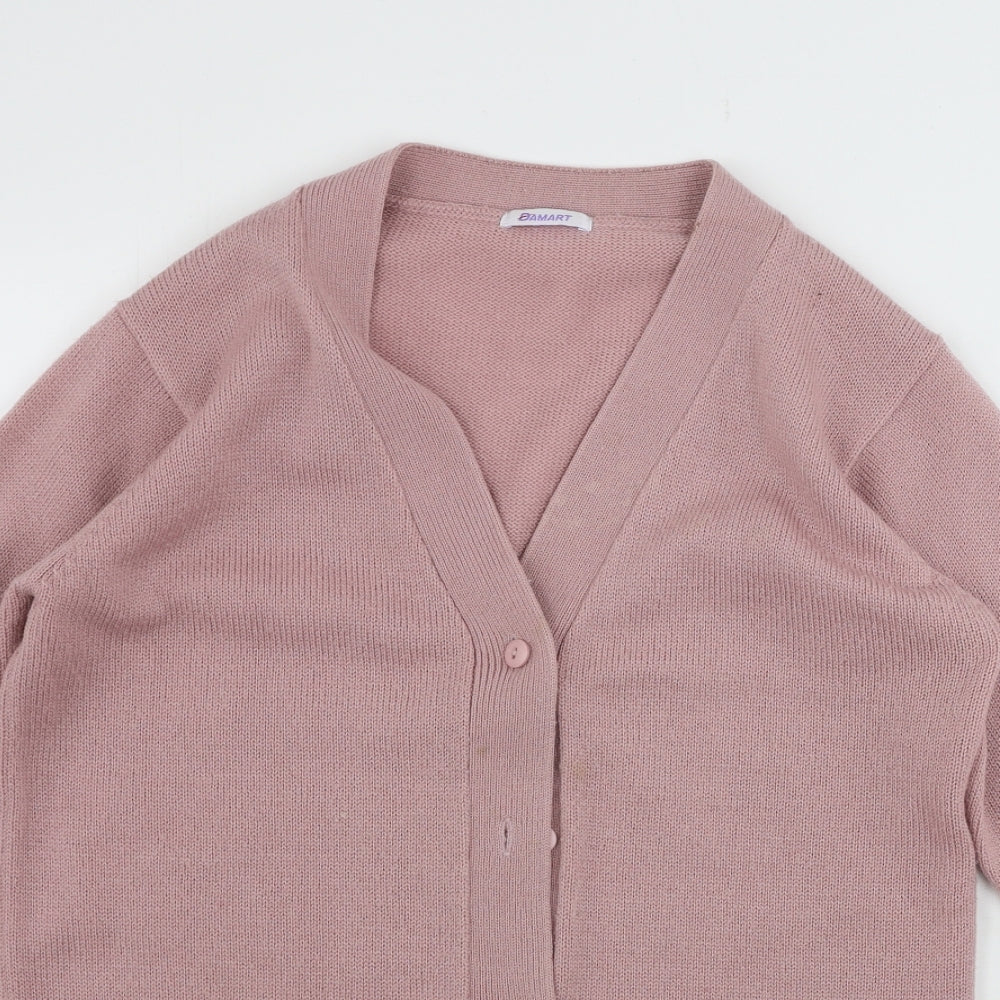 Damart Womens Pink   Cardigan Jumper Size 10