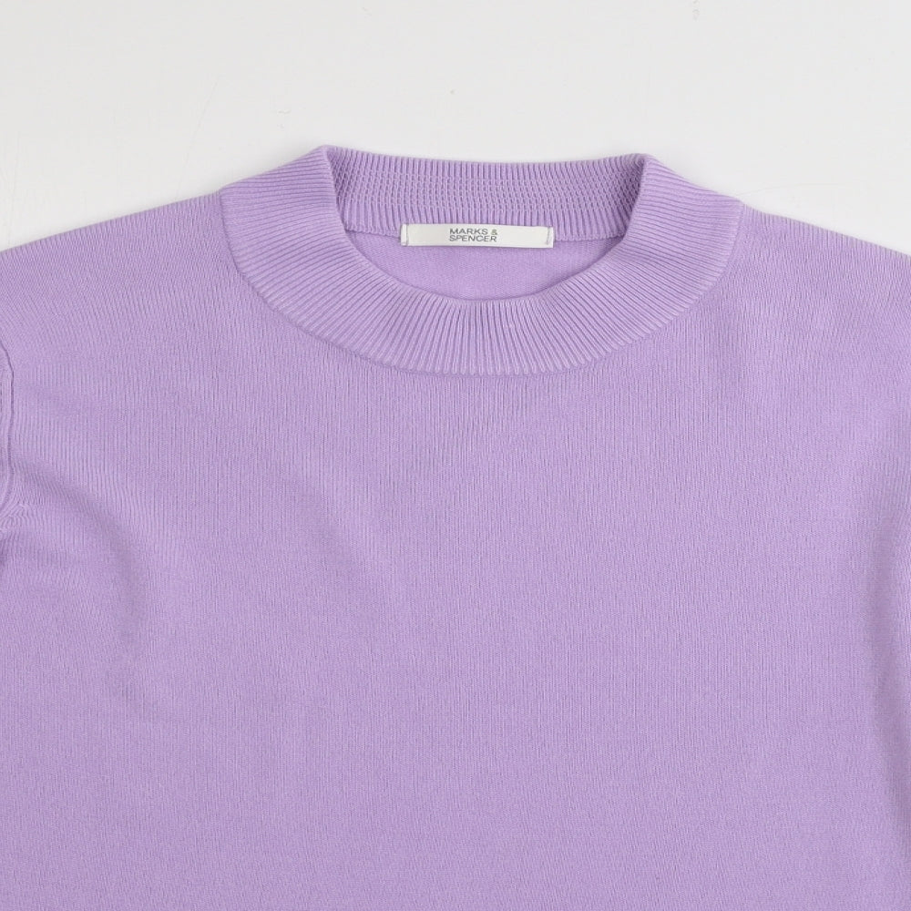 Marks and Spencer Womens Purple   Pullover Jumper Size 12