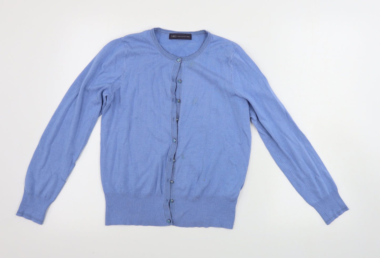 Marks and Spencer  Womens Blue   Cardigan Jumper Size 10