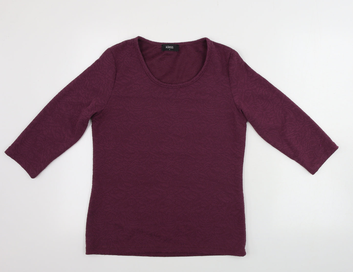 Klass  Womens Purple   Pullover Jumper Size 8