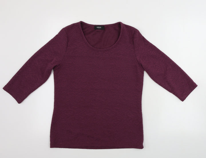 Klass Womens Purple Pullover Jumper Size 8