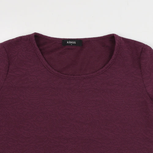 Klass  Womens Purple   Pullover Jumper Size 8