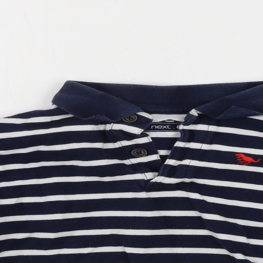 NEXT  Boys Blue Striped  Basic Polo Size 4-5 Years