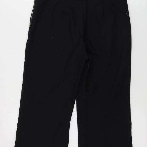 Zara Womens Black   Cropped Trousers Size S