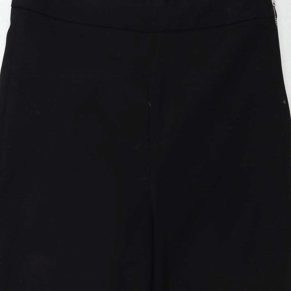 Zara Womens Black   Cropped Trousers Size S